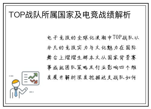 TOP战队所属国家及电竞战绩解析